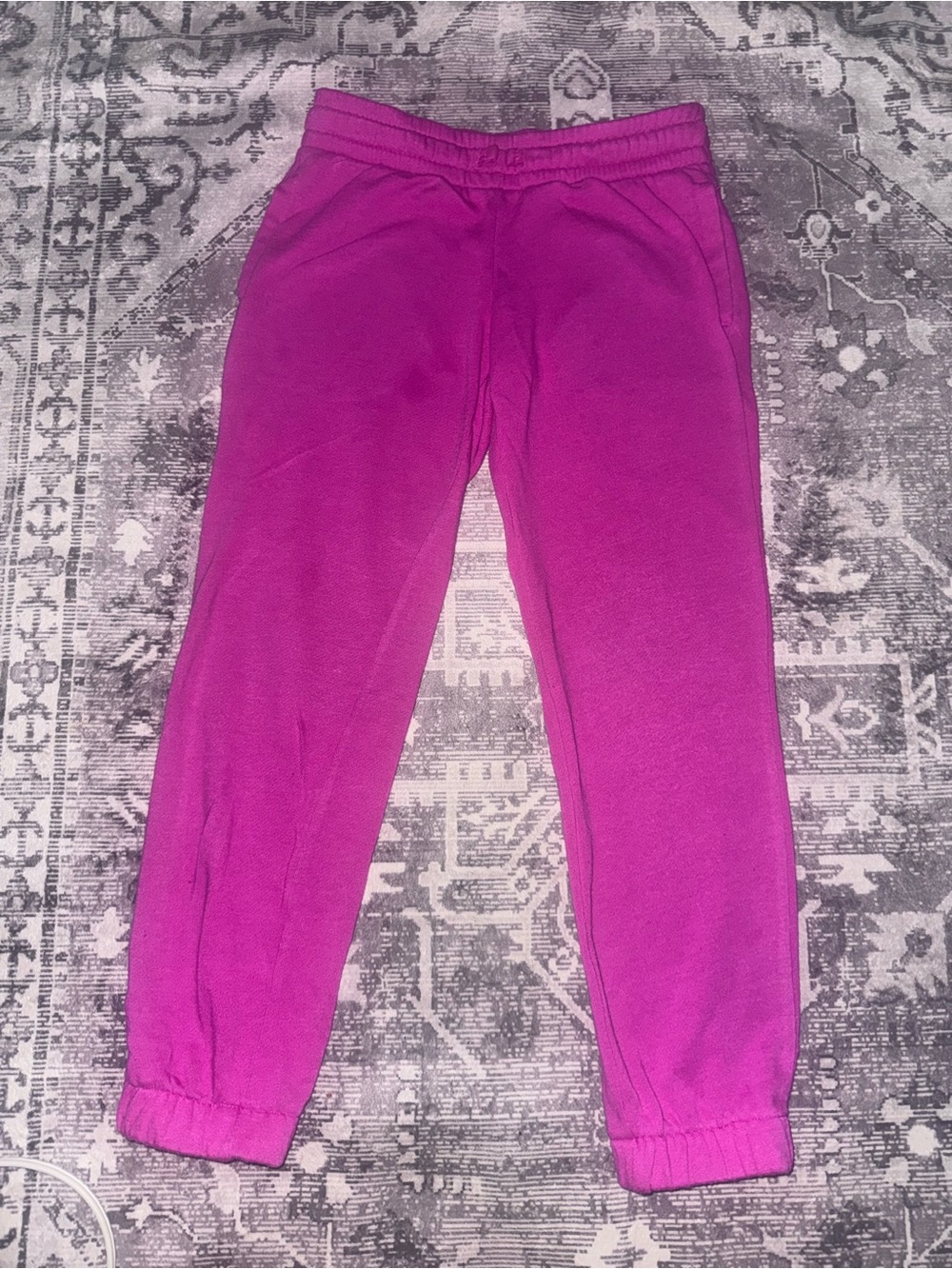 Athletic Works Bright Magenta Kids Fleece Joggers